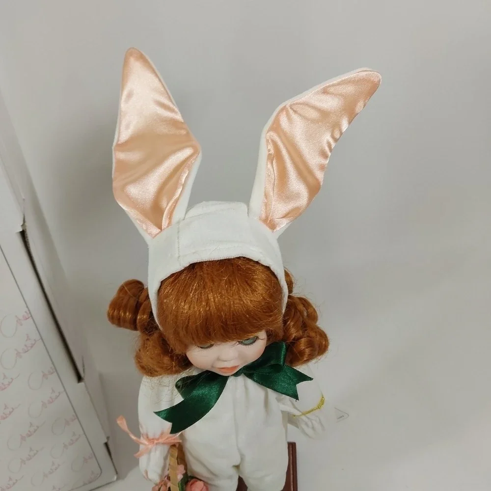 Marie Osmond Velveteen Rabbit Kelly Porcelain Collector Doll Bunny Ears‎ In Box